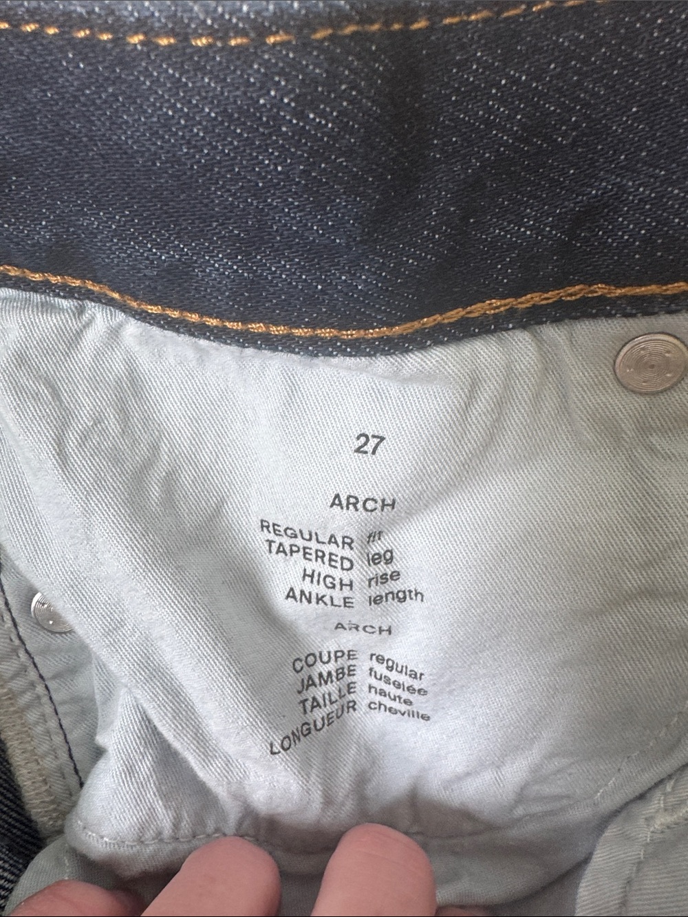 COS Arch 27 Dark Blue Barrel Fit Jeans - Picture 4 of 4